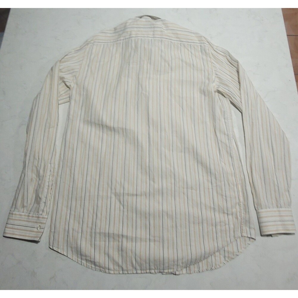 Hugo Boss Striped Dress Shirt Men's Slim Line Size XL White Striped EUC - Picture 3 of 10